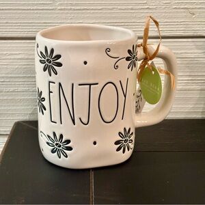 Rae Dunn ENJOY Coffee Tea Mug‎ Cup Farmhouse New With Tag